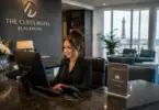 Hotel administrator managing reception and administrative tasks at a hotel in Blackpool, Lancashire.